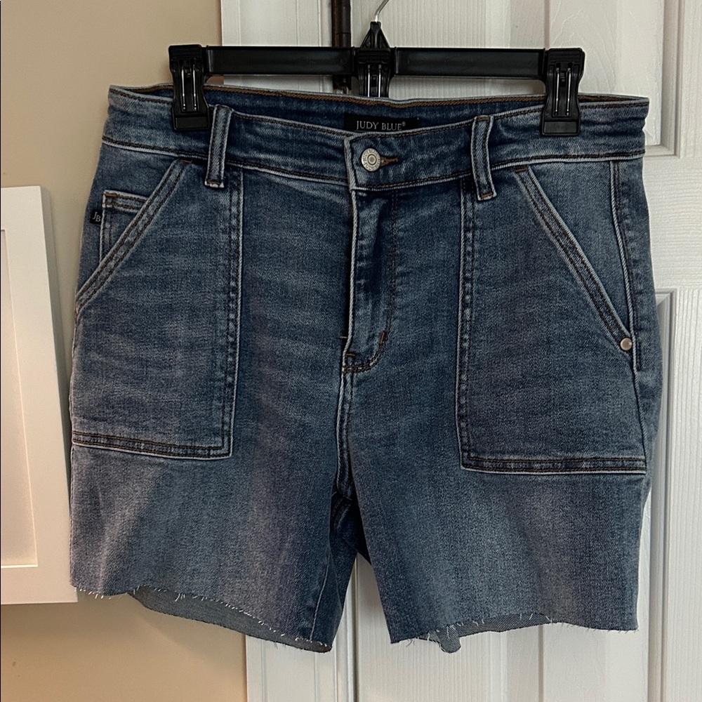 Judy Blue Dark Wash Denim Shorts